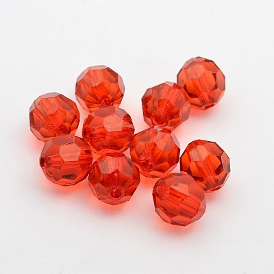 Transparent Acrylic Beads PL505Y-1-1