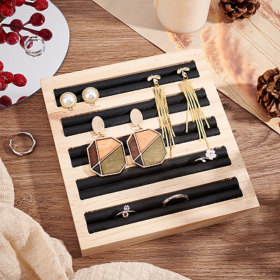 5-Slot Bamboo Ring Displays RDIS-WH0002-15A-1