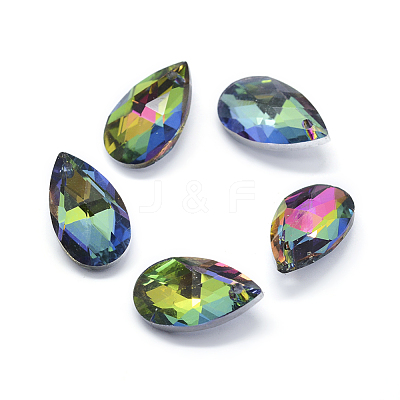 Faceted Glass Pendants GLAA-F069-S-B01-1