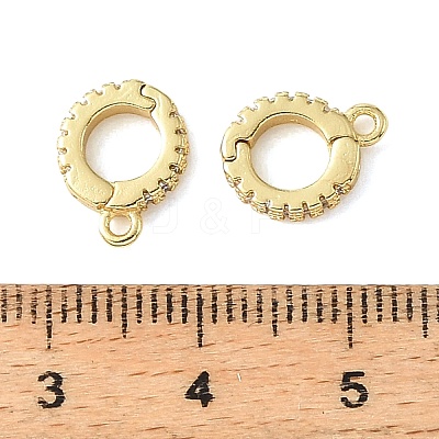 Brass Micro Pave Clear Cubic Zirconia Enhancer Shortener Bails CU-CBA6938-20G-02-1