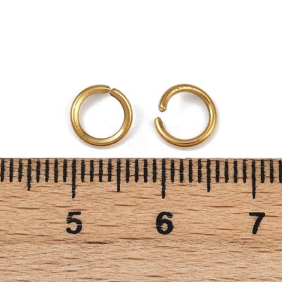 304 Stainless Steel Open Jump Rings STAS-Z137-01G-06-1