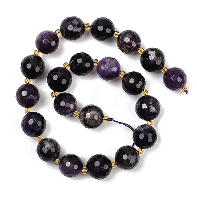 Natural Amethyst Beads Strands G-C249-A04-16mm-1