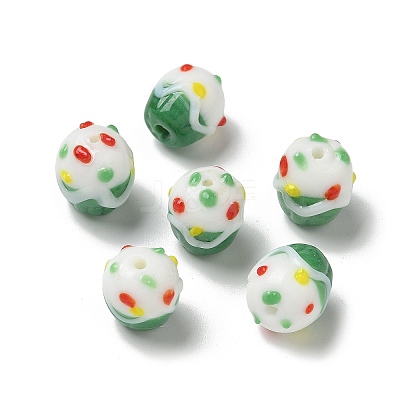 Handmade Lampwork Bumpy Beads LAMP-M022-01E-1
