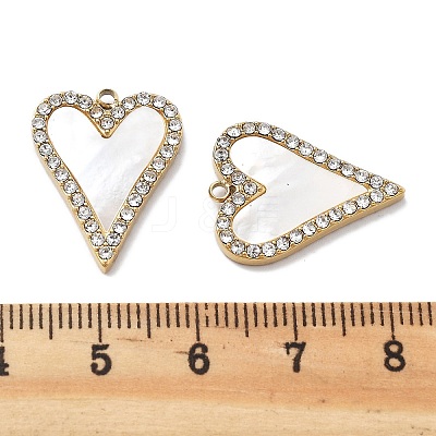 PVD Vacuum Plating 304 Stainless Steel Pave Shell Pendants STAS-R130-06G-1