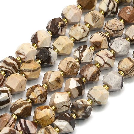 Natural Zebra Jasper Beads Strands G-I376-A33-01-1