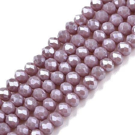 Electroplate Glass Beads Strands EGLA-A044-P3mm-B13-1