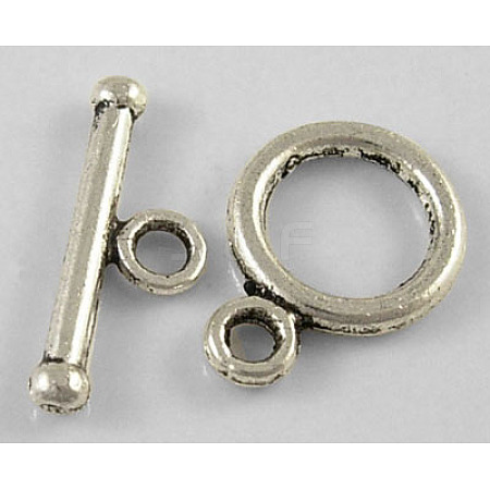 Tibetan Style Alloy Toggle Clasps LS-LF1185Y-NF-1