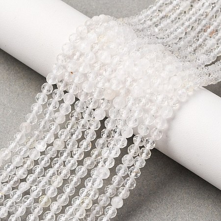 Natural Quartz Crystal Beads Strands G-C226-B05-4mm-1