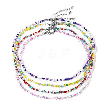 Colorful Beaded Necklace Set for Women JC2863-2-1