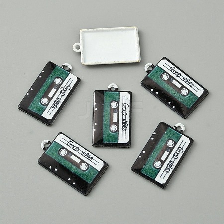 Baking Paint Alloy Pendants FIND-WH0152-228C-1