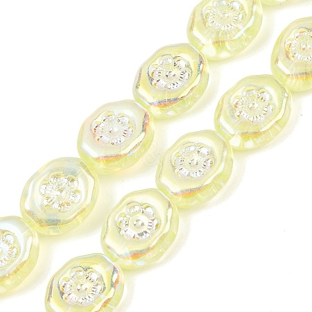 Czech Pressed Glass Beads GLAA-I061-44B-1