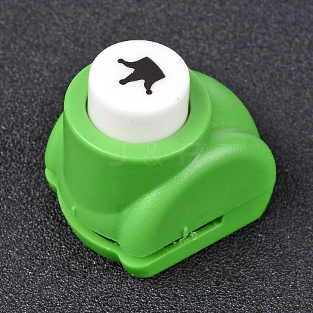 Random Single Color or Random Mixed Color Mini Plastic Craft Paper Punch Sets for Scrapbooking & Paper Crafts AJEW-L051-06-1