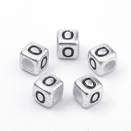 Plated Acrylic Beads X1-PB43C9308-O-1