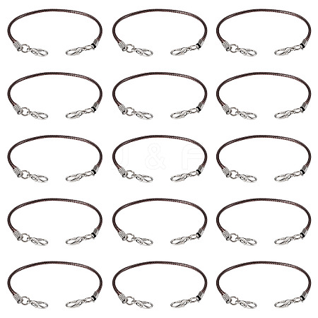 30Pcs Korean Waxed Polyester Cord Bracelet Making YC-TADJ0001-02D-1