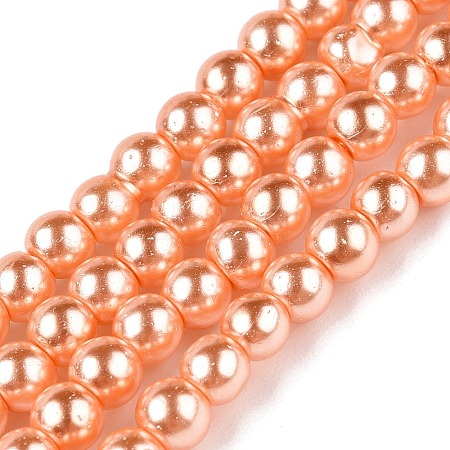 Baking Paint Glass Pearl Bead Strands X-HY-Q003-3mm-33-1