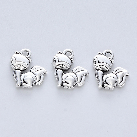 Tibetan Style Alloy Pendants X-TIBE-R316-063AS-RS-1