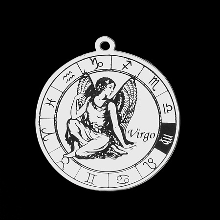 Non-Tarnish 201 Stainless Steel Pendants STAS-T056-LA720-6-1