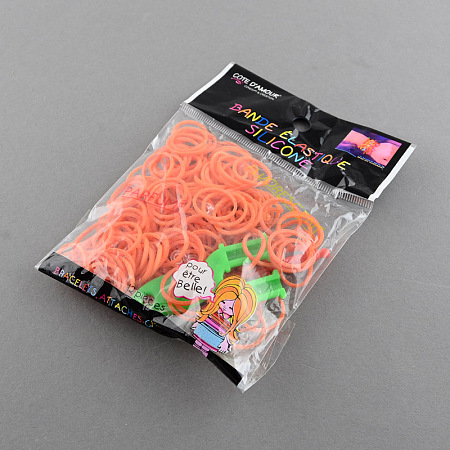 DIY Rubber Loom Bands Refills with Accessories DIY-R011-04-1