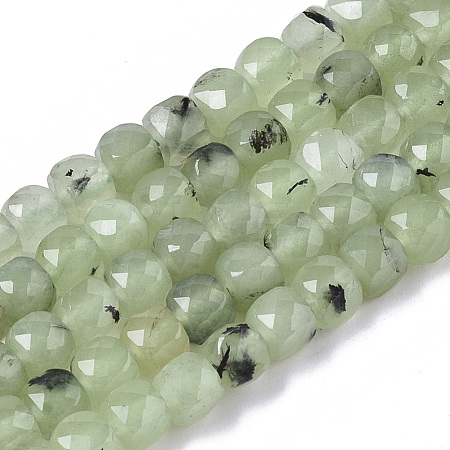 Natural Prehnite Beads Strands G-R460-048-1