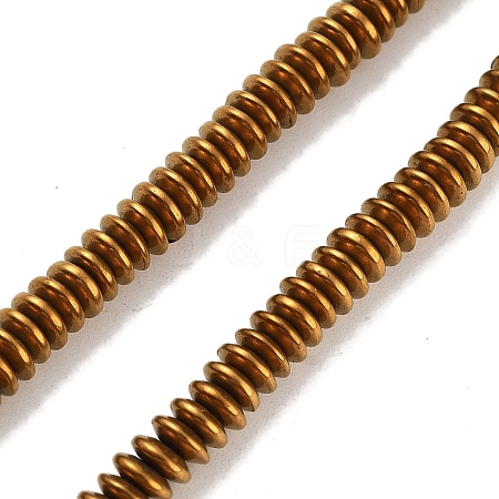 Electroplated Synthetic Non-magnetic Hematite Beads Strands G-P545-A01-01H-1