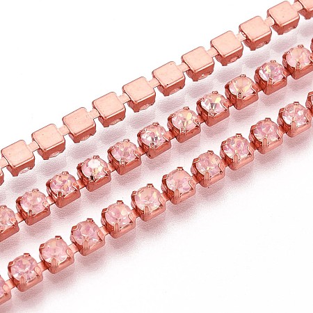 Iron Rhinestone Cup Chains CH-T006-05A-08-1