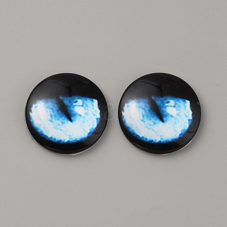 Glass Cabochons LS-GLAA-WH0033-75G-08-1