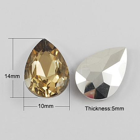 Glass Pointed Back Rhinestone RGLA-Q001-2-1