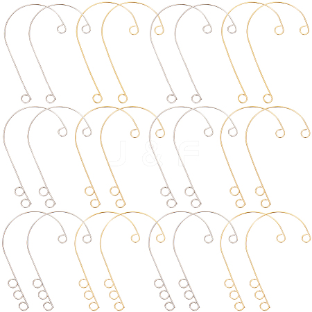 36Pcs 6 Styles 316 Stainless Steel Ear Cuff Findings STAS-SC0008-40-1