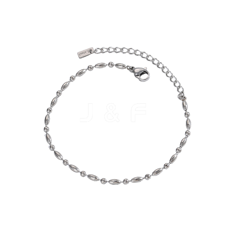 304 Stainless Steel Ball Chains Bracelets BJEW-OY001-02P-1
