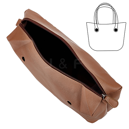 PU Leather Beach Bag Organizer Insert FIND-WH0152-27A-1