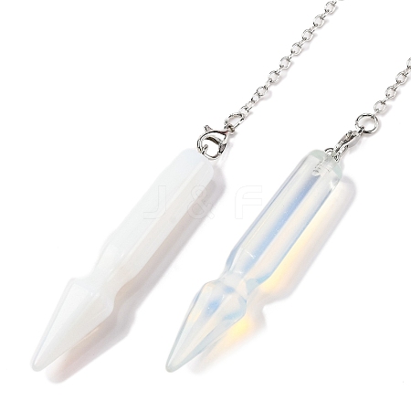 Opalite Pointed Dowsing Pendulums G-Q184-04F-P-1