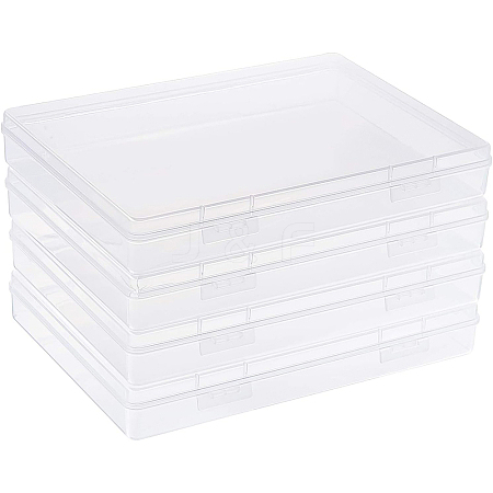 Transparent Plastic Bead Containers CON-BC0006-06B-1