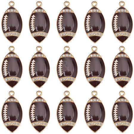 20Pcs Alloy Enamel Pendants ENAM-SC0008-18-1