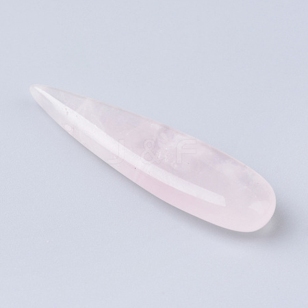 Natural Rose Quartz Pendants G-R392-09-1