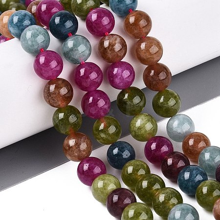 Natural Quartz Beads Strands G-N363-10mm-06-1