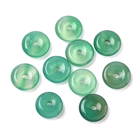 Natural Agate Dount/Pi Disc Charms G-L646-09C-01-1