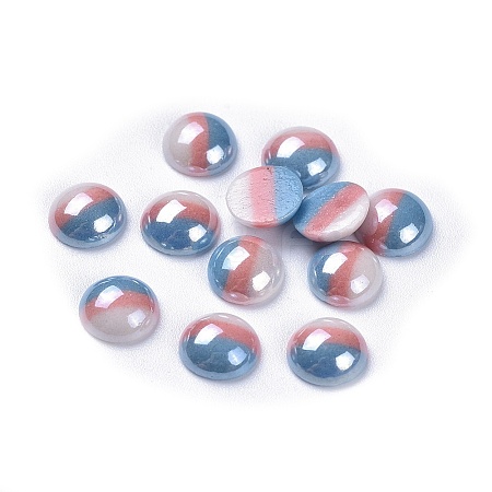 Opaque Glass Cabochons X-GGLA-S038-12A-8mm-1