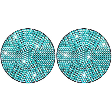 PVC Rhinestone Anti-slip Coaster PW-WGFA6AD-12-1