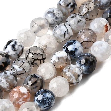 Natural Agate Bead Strands G-AR0001-42-1