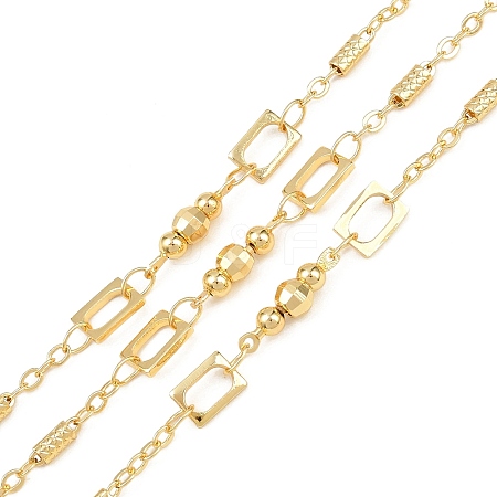 Brass Rectangle Link Chains CHC-B025-06G-1