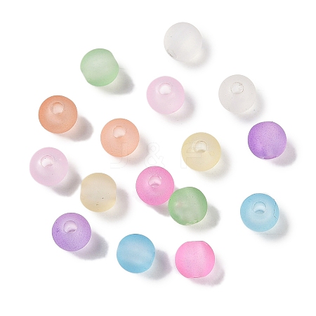 Imitation Jelly Transparent Acrylic Beads FACR-U001-01A-1