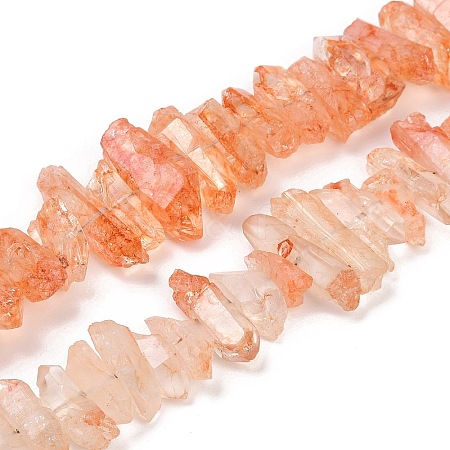 Natural Crackle Quartz Beads Strands G-R012-B06-02-1