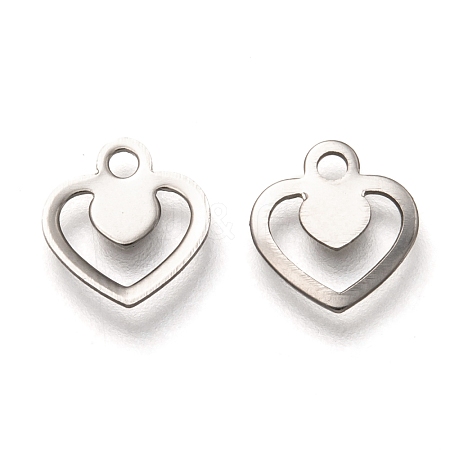 201 Stainless Steel Charms STAS-B001-02P-1