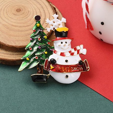 Christmas Theme Enamel Pins JEWB-F034-01C-1