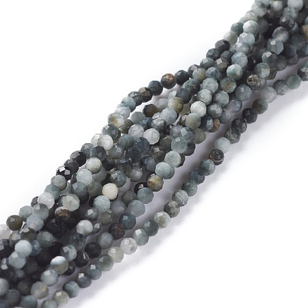 Natural Eagle Eye Stone Beads Strands G-A026-A02-2mm-1