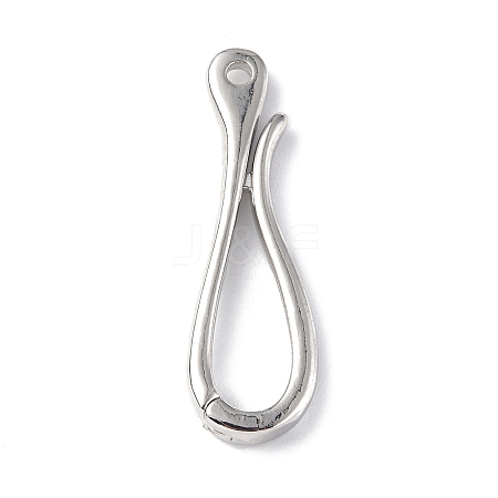 Rack Plating Brass Hook Clasps LS-KK-E073-01P-1