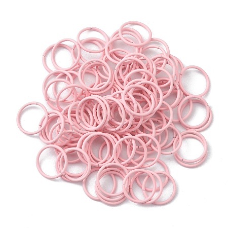 100Pcs Baking Paint Zinc Alloy Open Jump Rings FIND-WH0032-85B-01-1