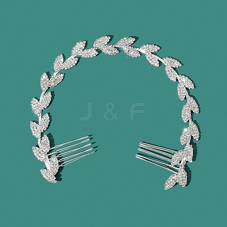 Alloy Rhinestone HairBands PW-WGCB9AE-02-1