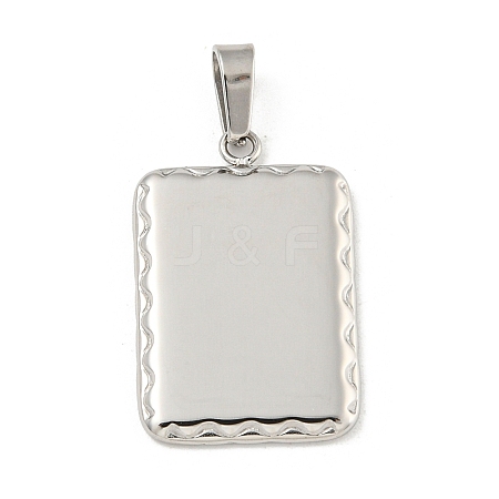 Non-Tarnish 304 Stainless Steel Pendants STAS-F307-33P-1