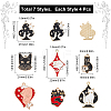 SUNNYCLUE 28Pcs 7 Styles Alloy Enamel Pendants ENAM-SC0004-78-2